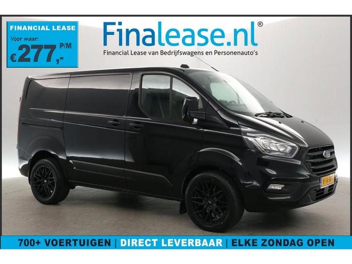 Ford Transit Custom 280 2.0 TDCI L1H1 Airco Cruise 3Persoons, Auto's, Bestelauto's, Lease, Handgeschakeld, Diesel, Zwart, Ford