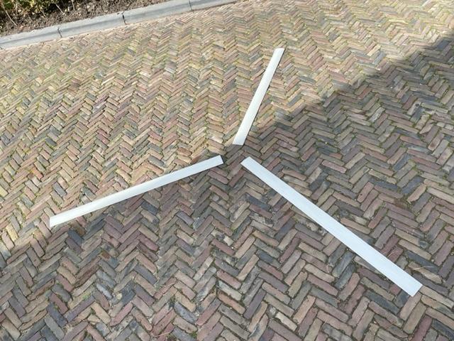3 universele Windmolen bladen, lengte 1.45 m, Doe-het-zelf en Verbouw, Zonnepanelen en Toebehoren, Nieuw, Ophalen of Verzenden