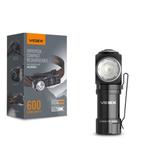 LED Zaklamp / Hoofdlamp 10 watt Magnetic Oplaadbaar 600, Caravans en Kamperen, Nieuw