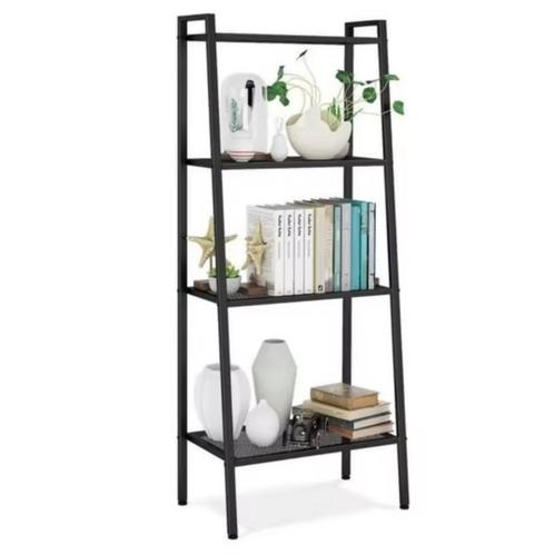 4-Lagen Ladderkast – Zwart Metaal – Vintage Stellingrek, Huis en Inrichting, Kasten | Stellingkasten, Nieuw, Verzenden