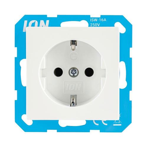 ION Wandcontactdoos RA V1/J1 Alpin Wit 10.100.011, Doe-het-zelf en Verbouw, Elektra en Kabels, Nieuw, Ophalen of Verzenden