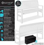 KESSER® Tuinbank weerbestendig - Tweepersoons - Wit, Tuin en Terras, Verzenden, Nieuw