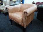 Chesterfield Maarssen  Camel Lederen Chesterfield Club Chair, Huis en Inrichting, Stoelen, Ophalen, Zo goed als nieuw, Leer, Chesterfield