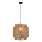 Landelijke hanglamp bruin, Sanny, Huis en Inrichting, Lampen | Hanglampen, Nieuw, Ophalen of Verzenden, Landelijk, Metaal