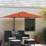 vidaXL Tuinparasol Terracotta 248.5 x 247.5 x 160 cm Stof, Tuin en Terras, Verzenden, Nieuw, 2 tot 3 meter