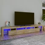 vidaXL Tv-meubel met LED-verlichting 260x36,5x40cm sonoma, Verzenden, Nieuw, 50 tot 100 cm, Minder dan 100 cm