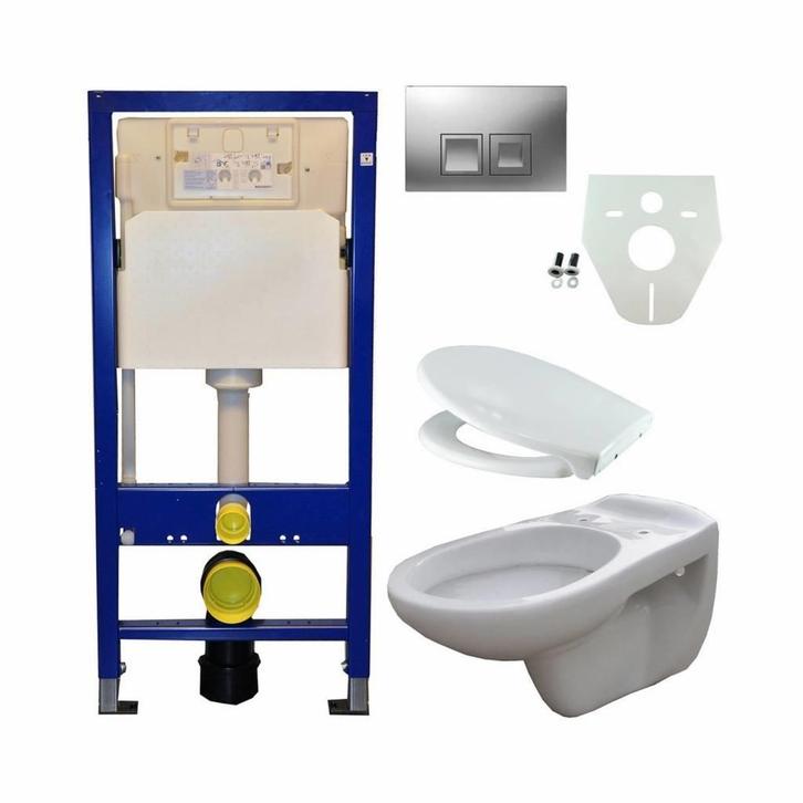 Geberit UP 100 + Neptunus WC +Ultimo zitt + Delta 50 matchr, Doe-het-zelf en Verbouw, Sanitair, Ophalen of Verzenden
