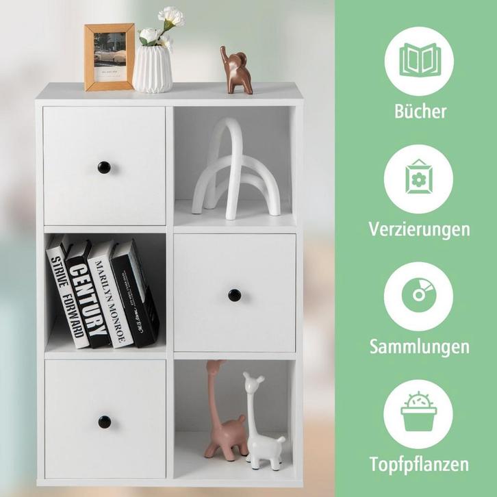 2dekans | Coast Cabinet met 6 compartimenten GRATIS, Huis en Inrichting, Woonaccessoires | Overige, Zo goed als nieuw, Ophalen of Verzenden