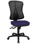 Bureaustoel | Stof | Blauw/Zwart | Ergonomisch, Verzenden, Nieuw