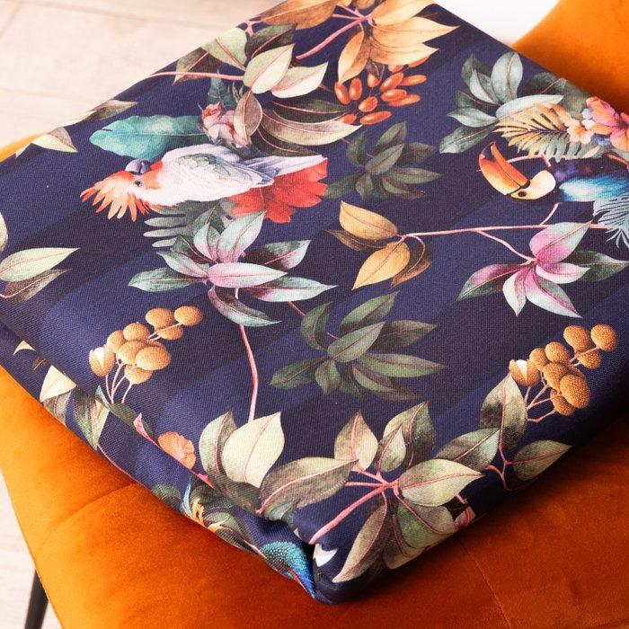 Paradiso Tropicale Blu - XXL Panama katoen - 3,8 meter -, Antiek en Kunst, Antiek | Kleden en Textiel