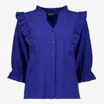 TwoDay dames blouse met ruches kobalt blauw maat M, Nieuw, Verzenden