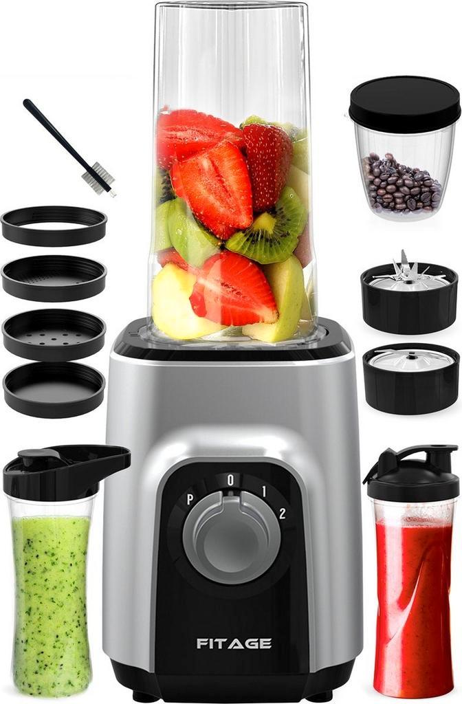 2dekans | FITAGE Blender to Go - Smoothie Maker - 500w - 2x, Diversen, Levensmiddelen, Ophalen of Verzenden