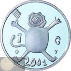 Nederland. Beatrix. 1 Gulden 2001 Tim Melis zilveren Loeki, Postzegels en Munten, Munten | Nederland