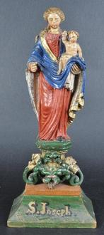 sculptuur, Madonna with baby jesus - 38.5 cm - Hout