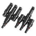 MC4 Solar Connector - T-Splitter - Solar MC4 Connector -, Doe-het-zelf en Verbouw, Elektra en Kabels, Verzenden, Nieuw