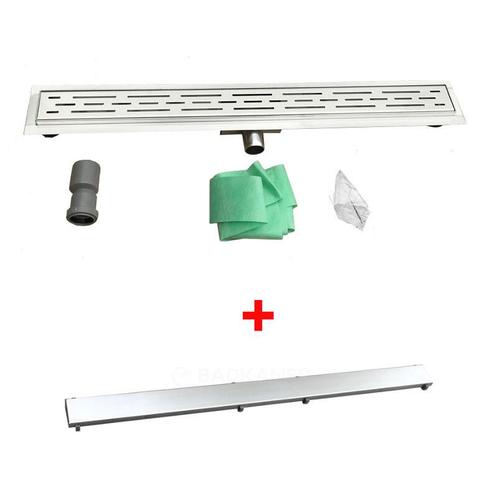 Sani Royal RVS Douchegoot met Tegelrooster 80 cm, Doe-het-zelf en Verbouw, Sanitair