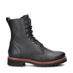 Panama Jack Frisia veterboots voor dames in het Zwart, Verzenden, Zwart, Lage of Enkellaarzen, Nieuw