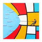 Dario Assisi - Magritte in the Mondrian world- open your, Antiek en Kunst