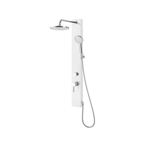 Douchepaneel Sapho Figa 105x12.5 cm met Mengkraan Wit, Doe-het-zelf en Verbouw, Sanitair, Kraan, Nieuw, Chroom, Ophalen of Verzenden