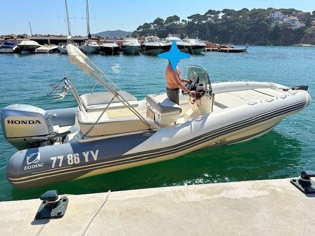 Zodiac N-ZO 680 +Honda 200pk + Pega trailer. Complete set!, Watersport en Boten, Rubberboten, 200 pk of meer, Overige materialen