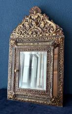 Kabinet - Hout, Koper, Spiegel bisauté, Antiek en Kunst