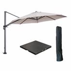 Garden Impressions Hawaii zweefparasol Ø350 cm carbon black, Verzenden, Nieuw