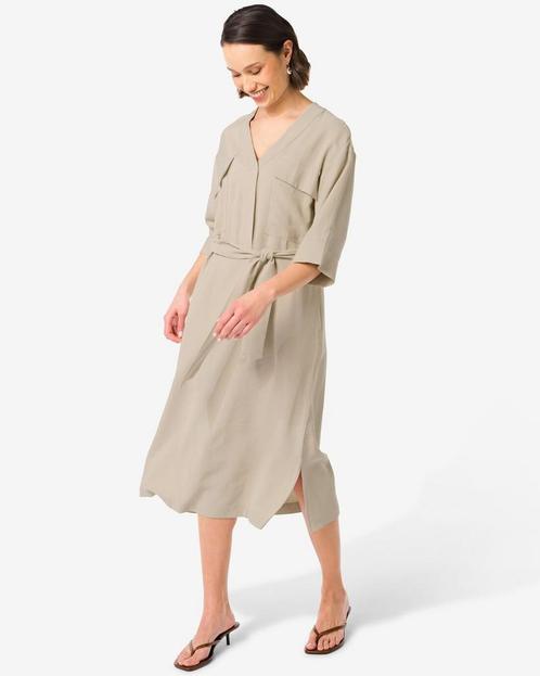 HEMA Damesjurk Sarie zand van €39.99 voor €27.99 sale, Kleding | Dames, Jurken, Nieuw, Verzenden