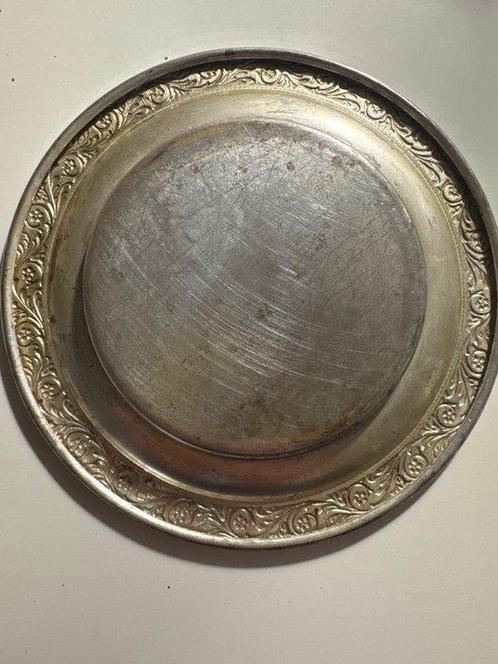 Bord - .800 zilver - Schotel, Antiek en Kunst, Antiek | Goud en Zilver