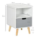 TRUUSK Nachtkastje, Scandinavisch Design, Grote Lade, Waterd, Verzenden, Nieuw