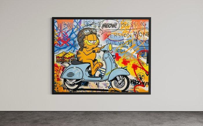 CASPA - Garfield x Vespa Lasagne Lover, Antiek en Kunst, Kunst | Schilderijen | Modern