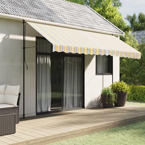 vidaXL Vervangingsdoek voor luifel gestreept 4x3 m, Tuin en Terras, Zonneschermen, Nieuw, Verzenden