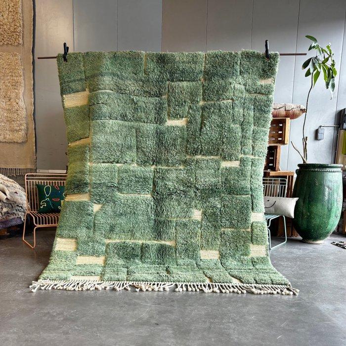 Groen Marokkaans modern Berber wollen tapijt - Vloerkleed -, Huis en Inrichting, Stoffering | Tapijten en Kleden