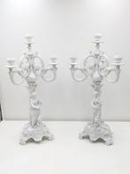 Capodimonte, Richard Ginori - Kandelaber (2) - Porselein, Antiek en Kunst