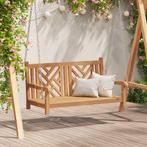 vidaXL Schommelbank Other Bruin 114 x 60 x 64 cm Massief, Tuin en Terras, Verzenden, Nieuw