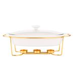 Altom Chafing Dish Buffetwarmer Ovaal 1.4L - Warmhoudplaat -, Huis en Inrichting, Keuken | Servies, Ophalen of Verzenden, Nieuw