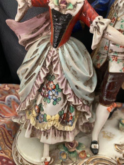 Capodimonte - Beeld, I nobili - 20 cm - Porselein, Antiek en Kunst, Antiek | Glas en Kristal