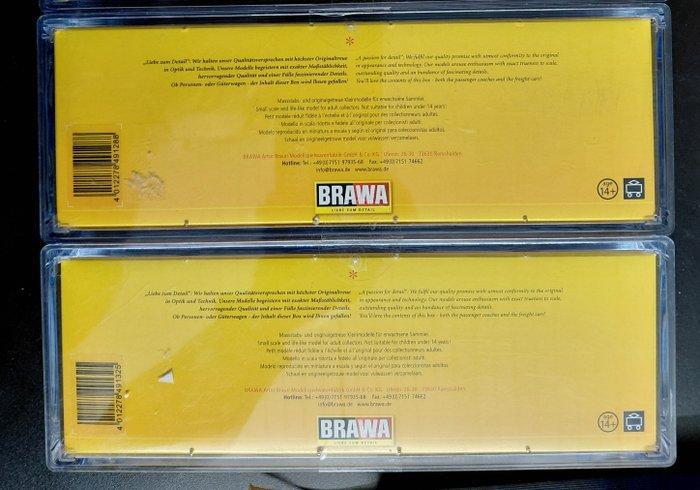 Brawa H0 - 49133/49135 - Modeltrein goederenwagonset (2) -, Hobby en Vrije tijd, Modeltreinen | H0