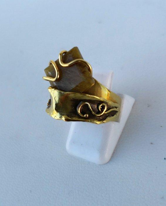 Ring - 19.2 kt. Geel goud Quartz, Sieraden, Tassen en Uiterlijk, Ringen