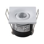 LED Veranda Spot Verlichting - Inbouw Vierkant 1W - Wit, Metaal of Aluminium, Nieuw, Ophalen of Verzenden, Led
