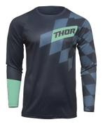 Thor 2022 Jeugd Sector Birdrock Crossshirt Donker Blauw / Mi, Motoren, Kleding | Motorkleding, Nieuw met kaartje
