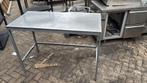 Werktafel met trespa blad 127x73x90 bxdxh cm, Zakelijke goederen, Horeca | Meubilair en Inrichting, Ophalen of Verzenden, Gebruikt