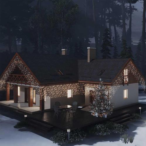 Lichtgordijn Warmwit | Feestverlichting | 41% Korting, Tuin en Terras, Buitenverlichting, Netvoeding, Minder dan 50 watt, Nieuw