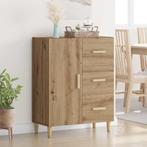 vidaXL Dressoir artisanaal eikenkleurig 34 x 69,5 x 90 cm, Huis en Inrichting, Kasten | Dressoirs, Verzenden, Nieuw, Overige houtsoorten