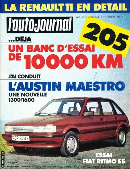 1983 LAUTO-JOURNAL MAGAZINE 4 FRANS, Boeken, Auto's | Folders en Tijdschriften