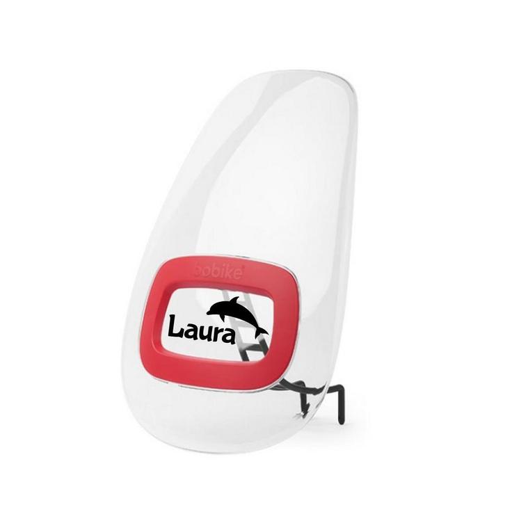 Naam op Bobike One of Go Windscherm, Fietsen en Brommers, Fietsaccessoires | Fietsstoeltjes, Nieuw, Verzenden