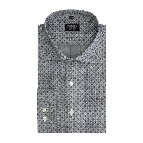 GENTS - Bloemprint grijs - XL 43/44, Kleding | Heren, Overhemden, Verzenden