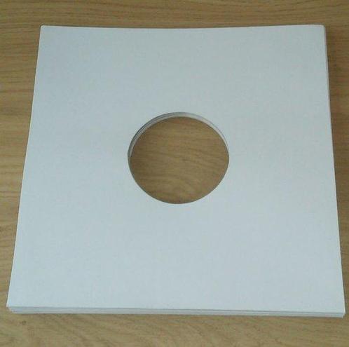 LP Hoezen Karton, Wit met middengat - per 10 stuks, Cd's en Dvd's, Vinyl | Overige Vinyl, Verzenden
