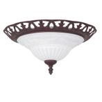 Roestkleurige plafonnière klassiek, Eleonora, Ophalen of Verzenden, Nieuw, Glas, Klassiek