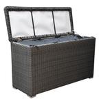 Showroommodel Kussenbox groot 167x70xH106 cm antraciet, Ophalen of Verzenden, Nieuw