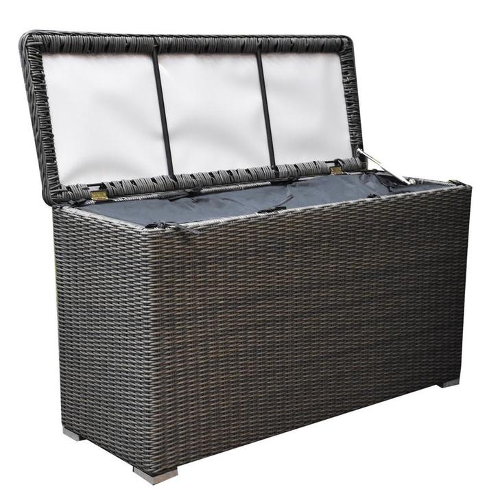 Showroommodel Kussenbox groot 167x70xH106 cm antraciet, Tuin en Terras, Tuinsets en Loungesets, Nieuw, Ophalen of Verzenden